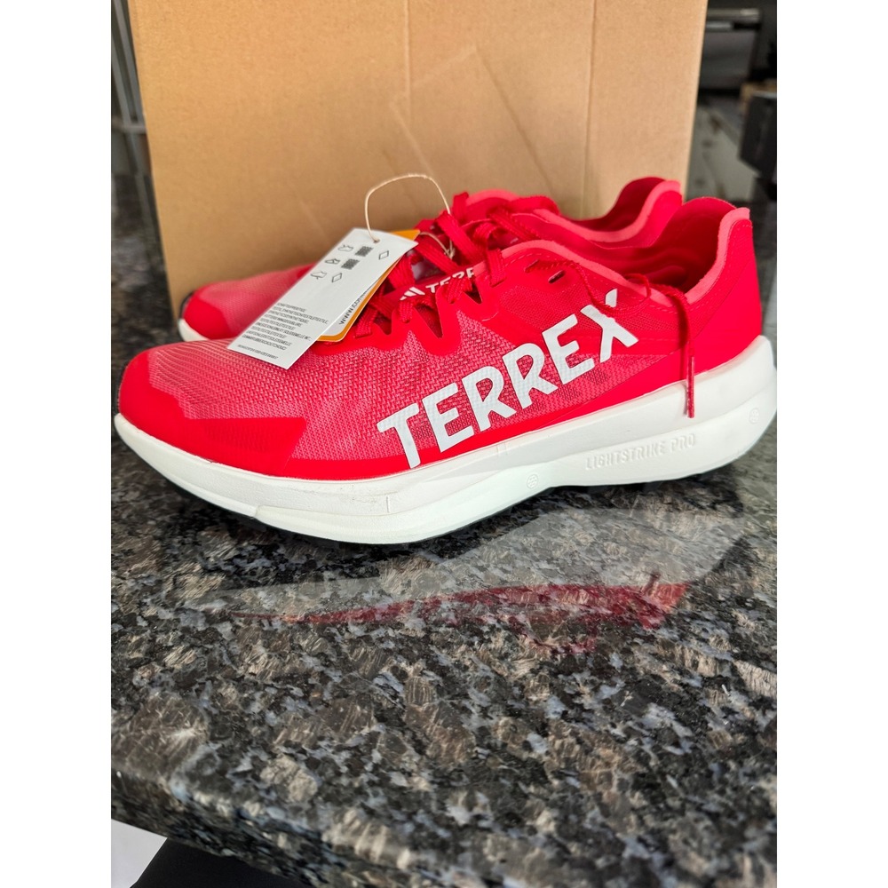 Adidas Terrex Agravic Speed Mens Trail Running Shoes Red JR4029 Size‎ 8